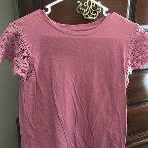 Lace sleeve top